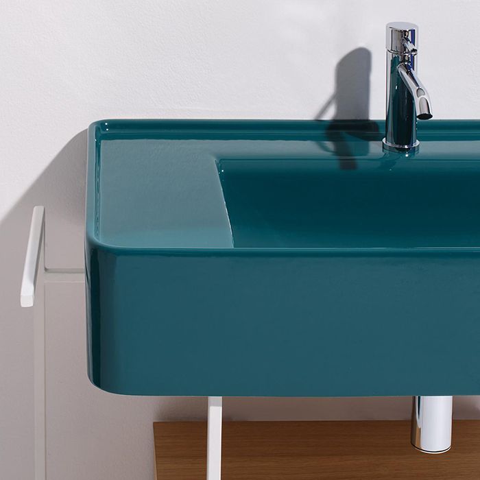 SIMAS RATIO  Раковина чаша подвесная 75x46xh18 см, с 1 отв. для смесителя, без перелива, цвет MENTA