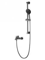 Смеситель для ванны с душевым гарнитуром WONZON & WOGHAND ALFA, Темный графит (WW-AE3205-BGG)