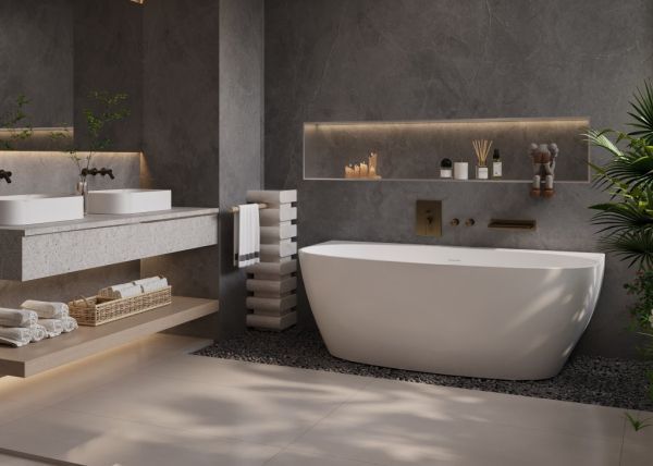 Акриловая ванна CEZARES CZR-STYLUS-WALL-170-80-59