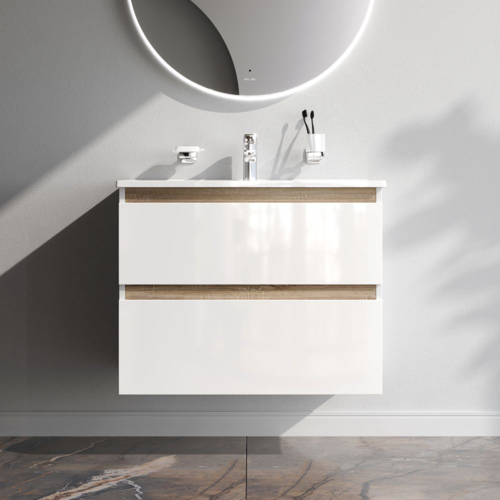 M85AFHX0802WG X-Joy, База под раковину, подвесная, 80 см, 2 ящика, белый глянец M85AFHX0802WG X-Joy, База под раковину, подвесная, 80 см, 2 ящика, белый глянец