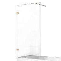 Шторка для ванны NEW TRENDY AVEXA GOLD BRUSHED 80 см EXK-2007-WP (брашированное золото)