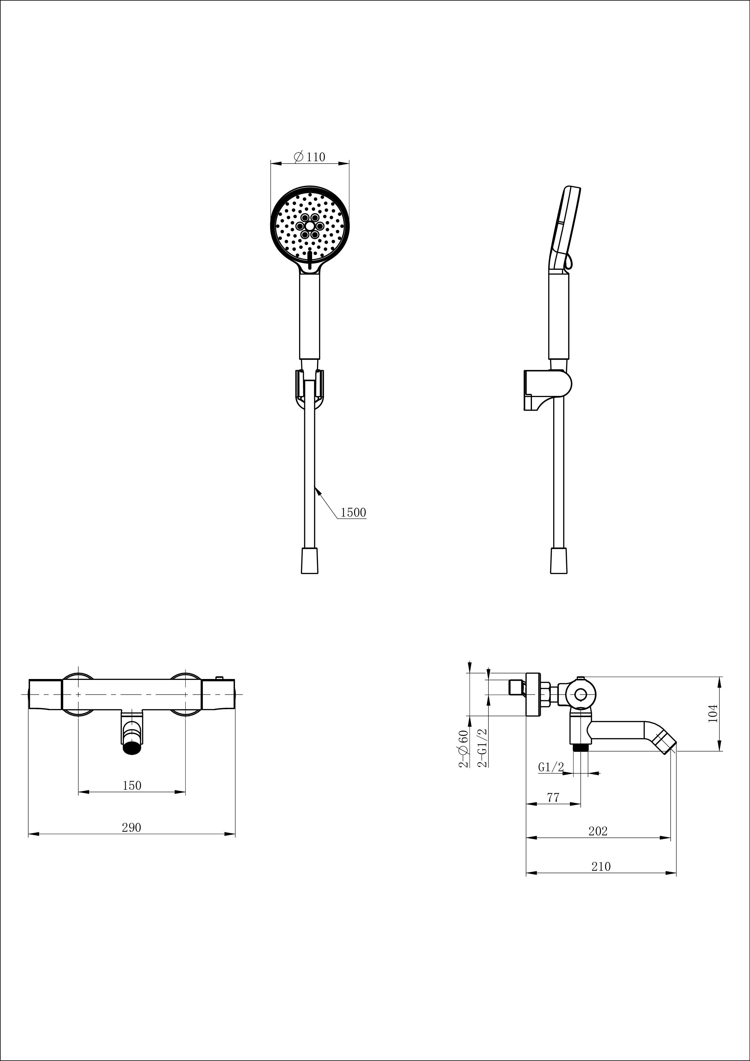 Смеситель для ванны с душем и термостатом WONZON & WOGHAND, Хром (WW-B3029-A1-CR) Смеситель для ванны с душем и термостатом WONZON & WOGHAND, Хром (WW-B3029-A1-CR)