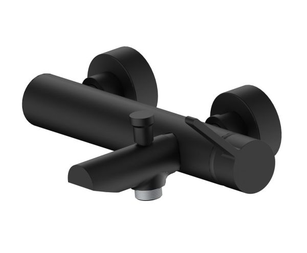 AQG Urban Flow, однорычажный смеситель для ванны без набора для душа, цвет черный матовый