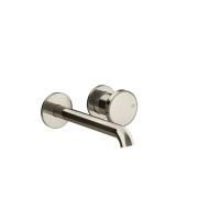 GESSI Origini Смеситель для раковины встраиваемый с изливом, в компл с отд вставкой, цвет Nickel PVD (внешняя часть)