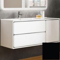 Тумба с раковиной SanVit Бруно-2 120 L kbruno2120 в цвете Ral подвесная Черный глянец Тумба с раковиной SanVit Бруно-2 120 L kbruno2120 в цвете Ral подвесная Черный глянец