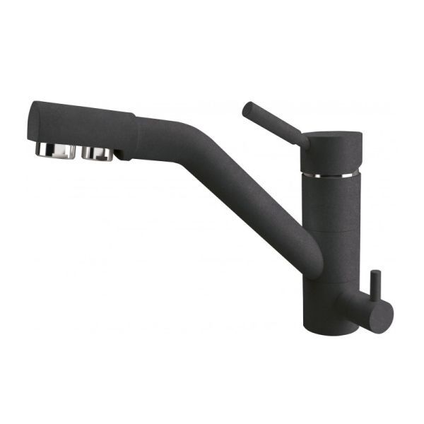 Смеситель для кухни с подключением фильтра Dr. Gans Дуэт 339.07L.2123.411, графит