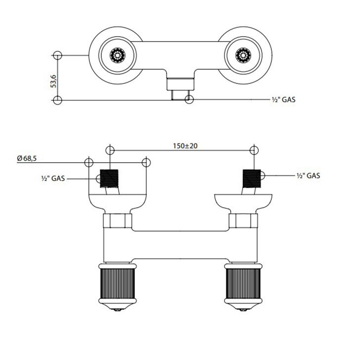 Bongio Impero Смеситель для душа, цвет хром/Swarovski, артикул 06523CR00