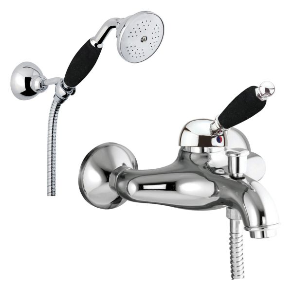 Смеситель для ванны Fiore IMPERIAL BLACK 89CR5104, хром