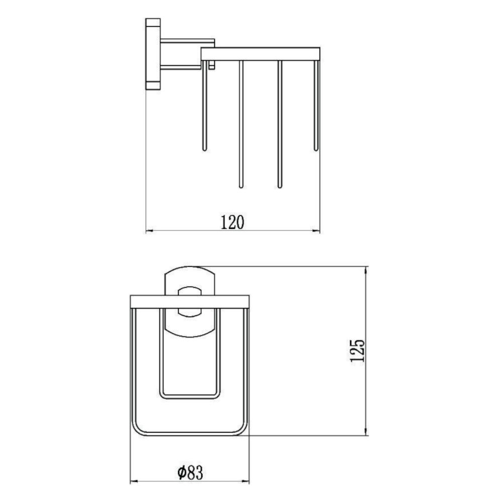 Держатель для освежителя воздуха Savol S-009933, хром, артикул S-009933