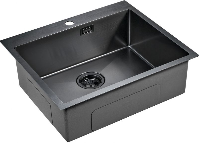 Кухонная мойка Paulmark Isar 59 PM805951-GM Вороненая сталь