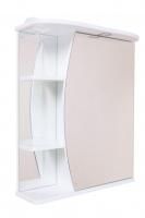 Шкаф-зеркало Onika Луна 55 белый, правый, с подсветкой