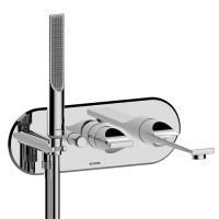 BOSSINI APICE Смеситель для ванны встраиваемый, однорычажный, с ручным душем Slim и шлангом 1500 мм., внешняя часть, цвет хром BOSSINI APICE Смеситель для ванны встраиваемый, однорычажный, с ручным душем Slim и шлангом 1500 мм., внешняя часть, цвет хром