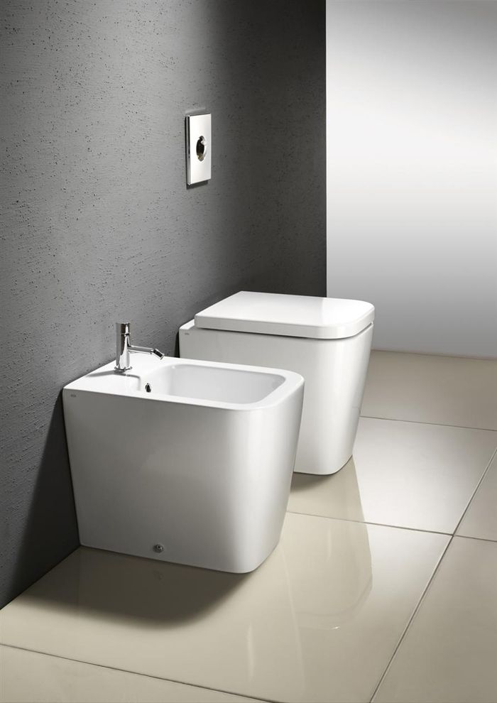 GSI Крепеж горизонтальный для унитазов/биде, с  накладками 2-х цветов: хром и белый