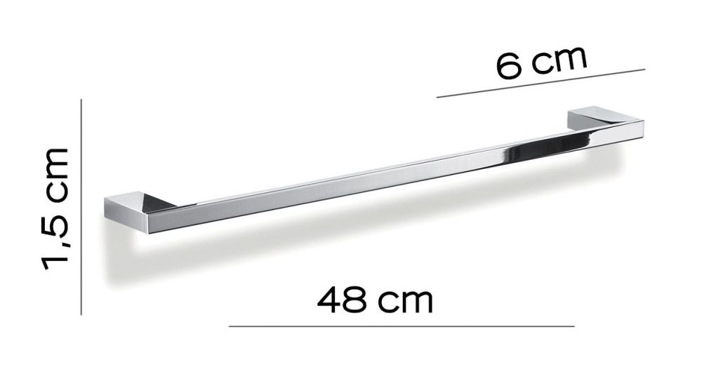 Gedy Lanzarote, полотенцедержатель, длина 48 см, цвет хром