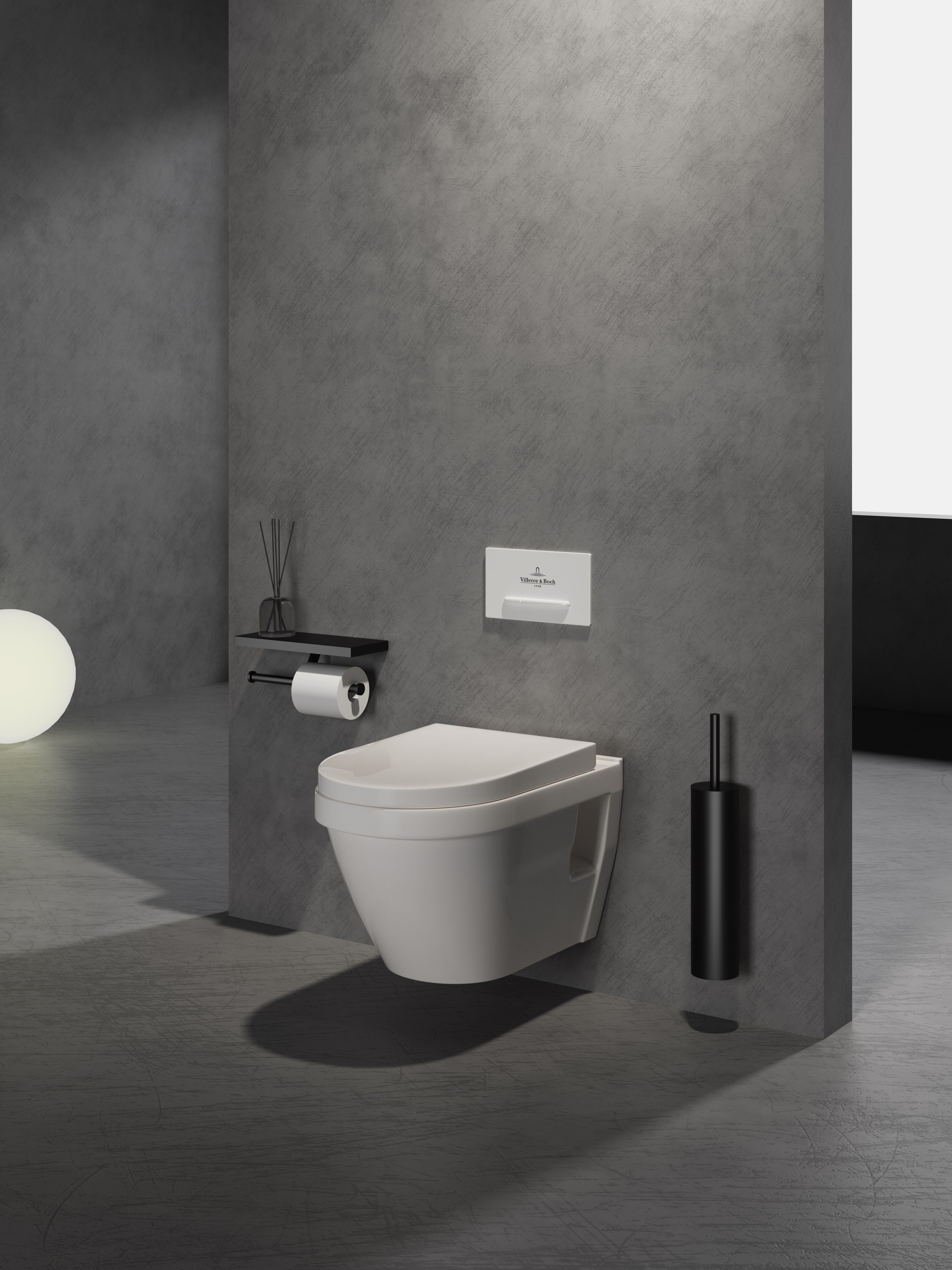 Туалетный ершик в комплекте WONZON & WOGHAND, Черный матовый (WW-V4601-MB)