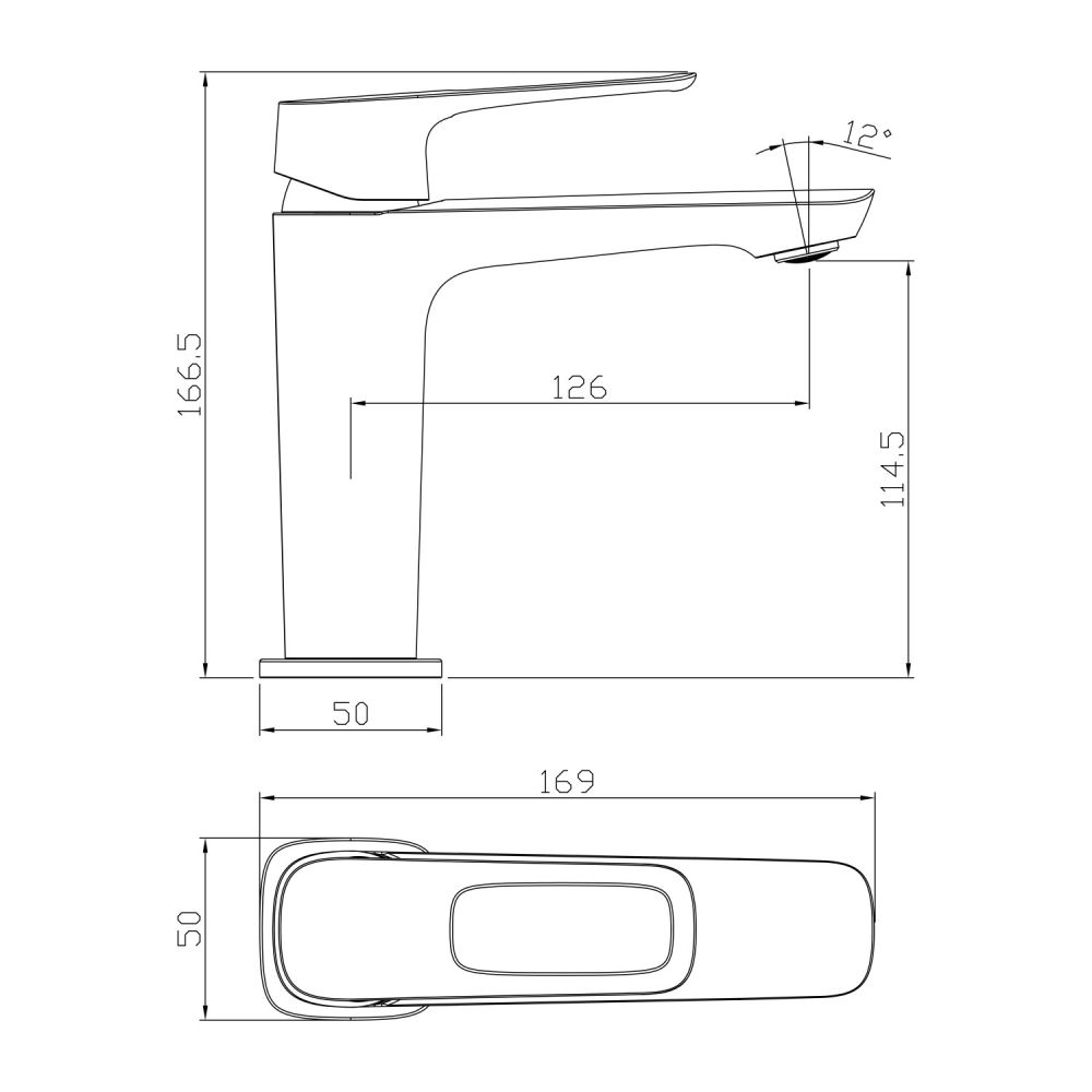 Смеситель для раковины Rossinka (RS46-11), артикул RS46-11