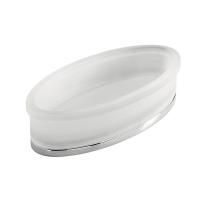 Colombo Land Полочка настольная, цвет: хром/матовое стекло Colombo Land Полочка настольная, цвет: хром/матовое стекло