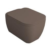 Simas Henges Унитаз подвесной безободковый 38х55 см, цвет moka matt (без креплений F85)