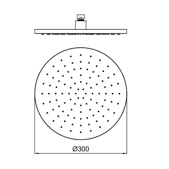 ALMAR ROUND Верхний душ  круглый, 300 мм, латунь, цвет Copper Brushed PVD ALMAR ROUND Верхний душ  круглый, 300 мм, латунь, цвет Copper Brushed PVD