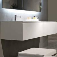 Тумба с раковиной SanVit Флай 60 kfly2060 в цвете Ral подвесная Белый глянец Тумба с раковиной SanVit Флай 60 kfly2060 в цвете Ral подвесная Белый глянец