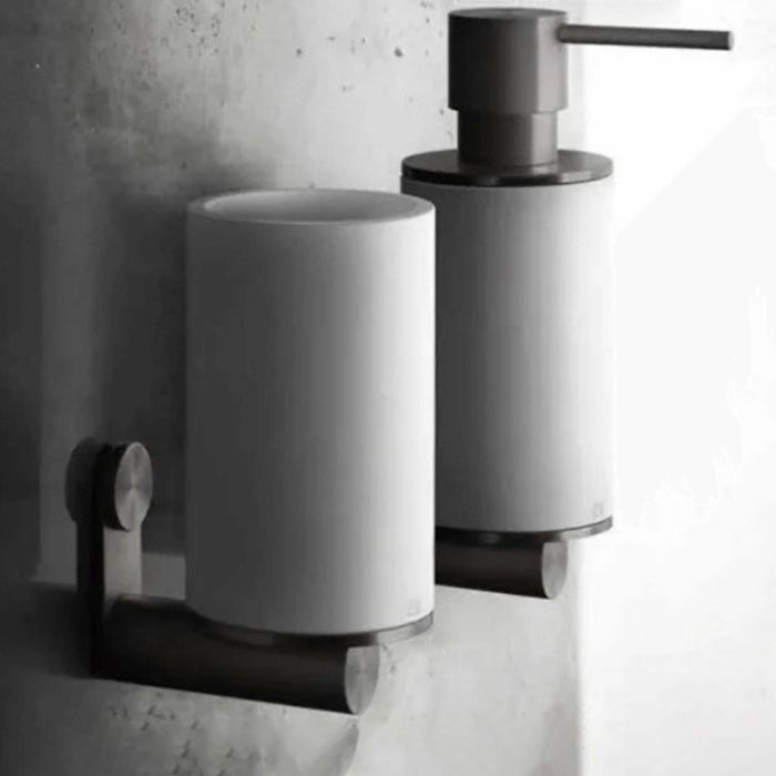 GESSI 316 Дозатор для жидкого мыла настенный, цвет: белый/Black XL