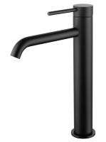 Смеситель для раковины высокий WONZON & WOGHAND STICK, Черный матовый (WW-88239017-MB)