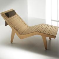 Effegibi Релаксационный лежак, 187x65x Н: 80см, материал: хемлок/небеленой шерсти