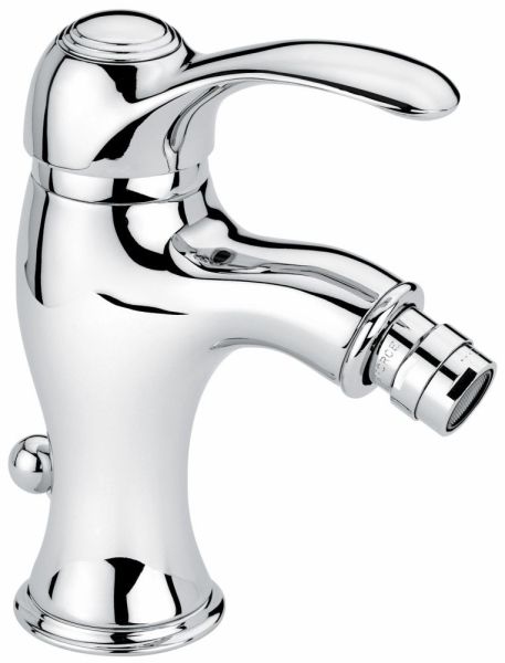 Emmevi Harmony, однорычажный смеситель для биде с донным клапаном, цвет хром/золото