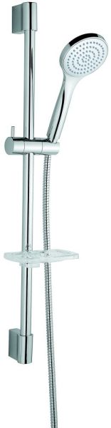 Душевой комплект: штанга, лейка, шланг, мыльница. C06685, цвет хром.