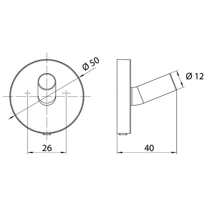 Emco Round Круглый крючок цвет белый