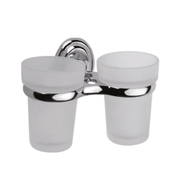 Стакан для ванной комнаты двойной Haiba HB1508, хром