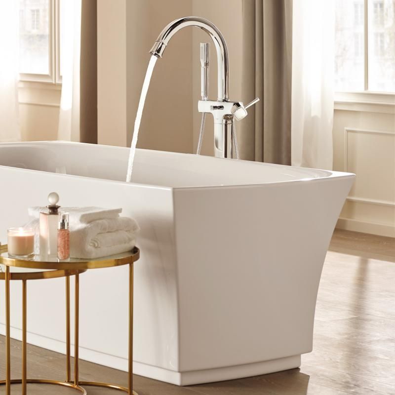 Смеситель для ванны GROHE Grandera с душевым гарнитуром, верхняя монтажная часть, напольный монтаж, хром (23318000) Смеситель для ванны GROHE Grandera с душевым гарнитуром, верхняя монтажная часть, напольный монтаж, хром (23318000)