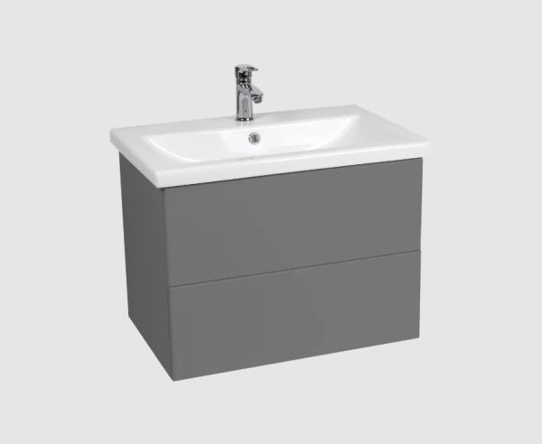 Тумба VIANT "София" 2 ящика подвесная графит 425х760х500 под раковину .S-UM-COM80/1-w (COMO 80) (VSOF80COG-T2YP)