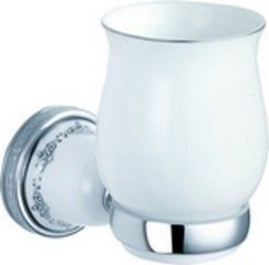 Sanibano Kleo, настенный керамический стакан, цвет золото - белая керамика