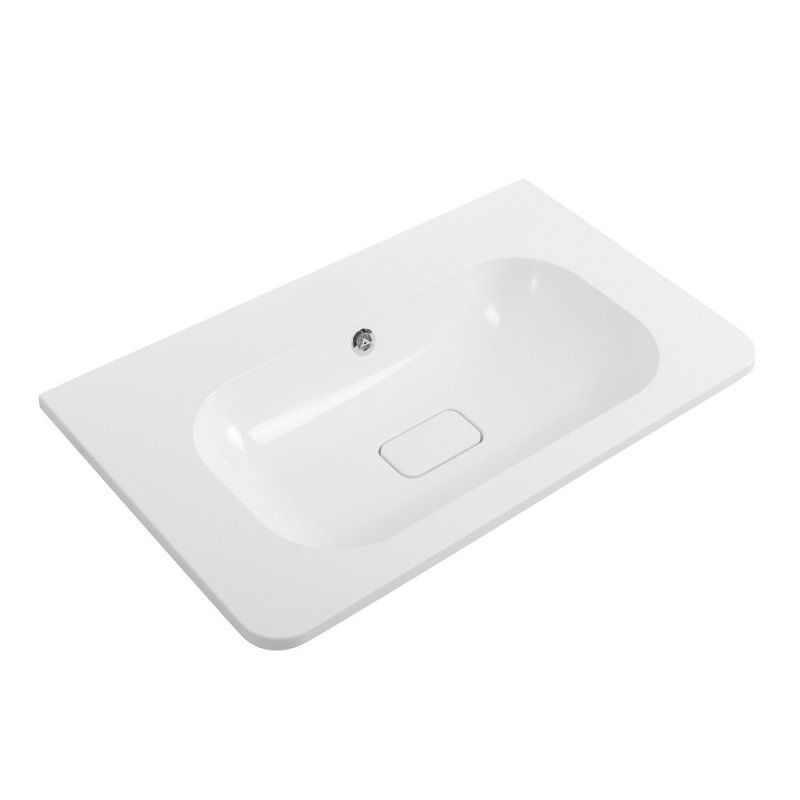 Раковина из искусственного мрамора, без отверстия под смеситель, 1000x480x132, CZR-1000/480-LV-MR-NV-W0, артикул CZR-1000/480-LV-MR-NV-W0