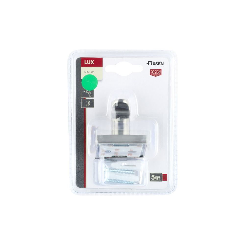 Крючок для ванной FIXSEN LUX SATIN FX-16005, сатин, артикул FX-16005