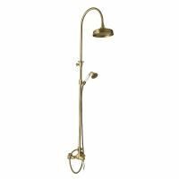 OXFORD Душ.гарнитур (смеситель для душа, душ/колонна, шланг, ручная лейка, верхний душ), бронза