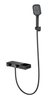 Смеситель для ванны с душем WONZON & WOGHAND Shelf, Черный матовый (WW-B2551-MB)