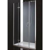 Душевая дверь в нишу Cezares BERGAMO-W-B-13-40+60/30-P-Cr-L профиль Хром стекло рифленое