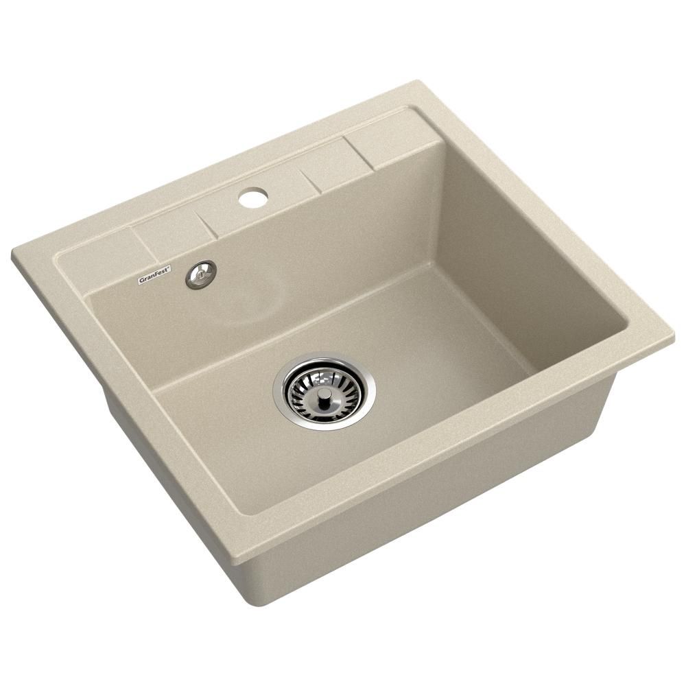 Кухонная мойка GranFest QUADRO 561, топаз, артикул Q-561 топаз