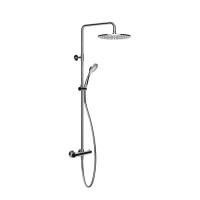 Gessi Emporio Emporio shower Настенный смеситель-термостат, душевая головка, переключатель, штанга, шланг, душ, цвет: Chrome