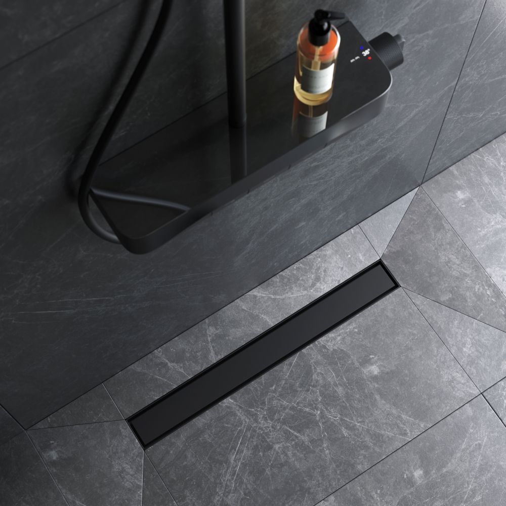 W01SC-U11-060-04BM MasterFlow Трап для душа линейный универс затвор Tile 60см цвет черн мат W01SC-U11-060-04BM MasterFlow Трап для душа линейный универс затвор Tile 60см цвет черн мат