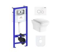 Комплект 6 в 1 Lavinia Boho Bristol Rimless 77040119, премиум со стеклянной клавишей