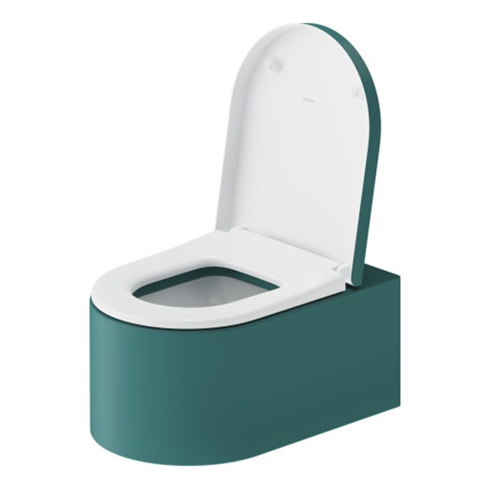 Duravit  Millio Унитаз подвесной  декор &quot;Smooth&quot;  370х570 мм, крепление в компл.,цвет аквамарин матовый