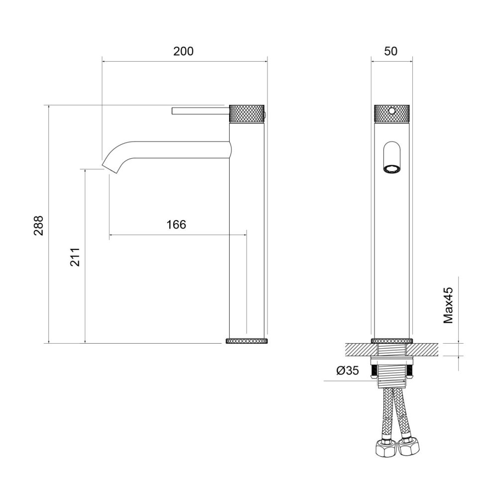 Смеситель для раковины-чаши Timo Saona золото шлифованное (2411/20F), артикул 2411/20F