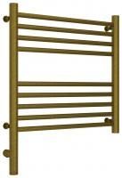 Полотенцесушитель электрический "БОГЕМА 3.0" прямая 500х500 / МЭМ левый (Состаренная бронза)