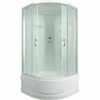Душевая кабина Erlit Comfort ER3510TP 100x100 задняя стенка Белая стекло матовое Душевая кабина Erlit Comfort ER3510TP 100x100 задняя стенка Белая стекло матовое