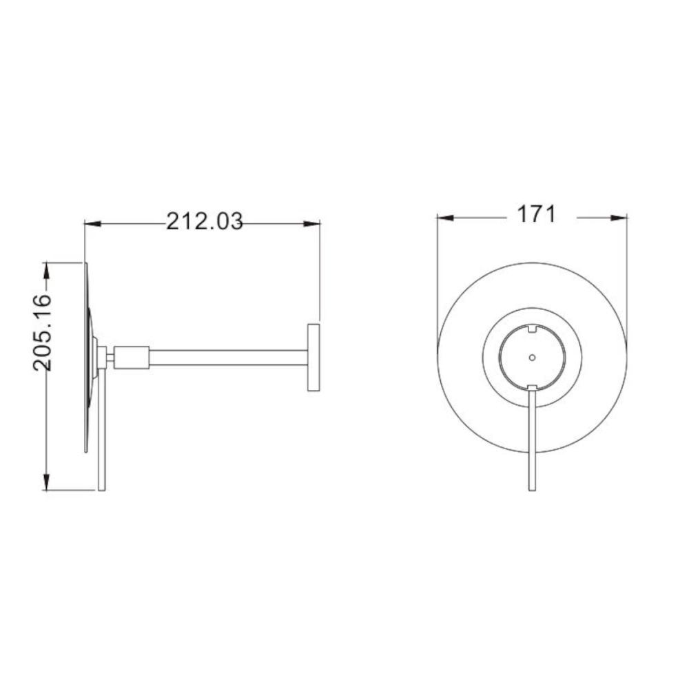Зеркало косметическое JAVA S-M112, хром, артикул S-M112