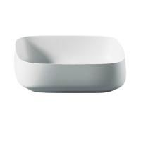 ARTCERAM COGNAC Раковина настольная Quadro 55x35 см, цвет матовый белый, Saniglaze