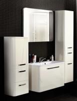 Тумба под раковину Акватон Валенсия 75 1A123601VAG30 глянцевая, белый жемчуг